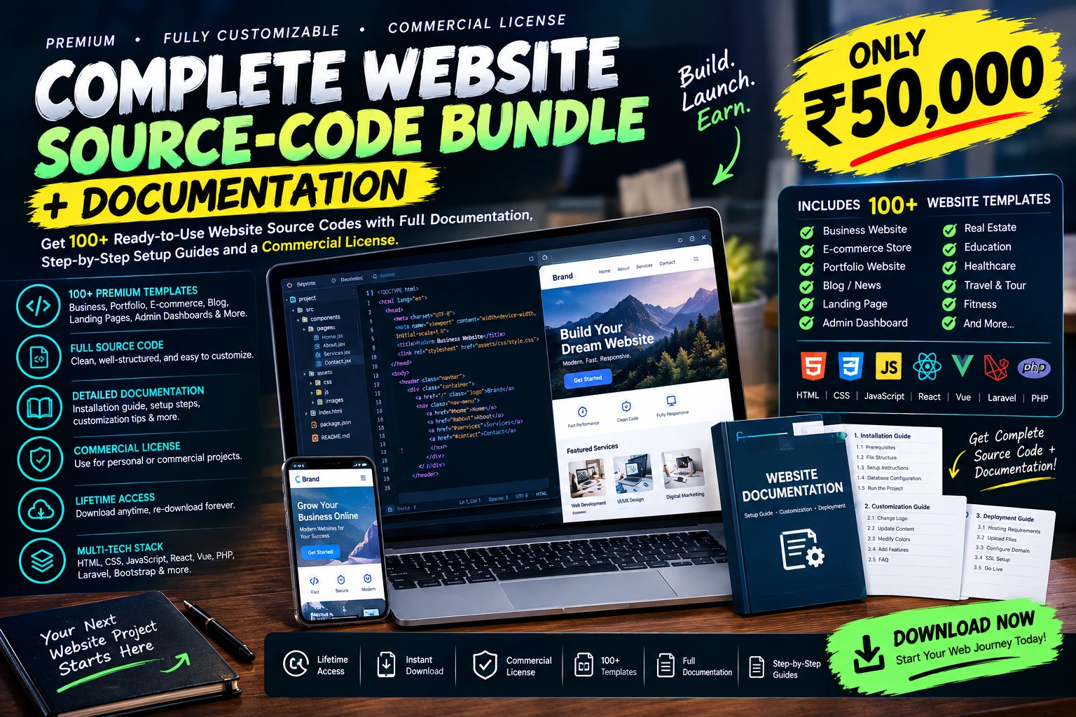 Complete Website Source-Code Bundle + Documentation